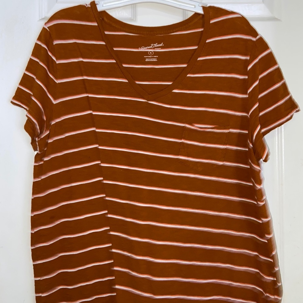Striped v neck